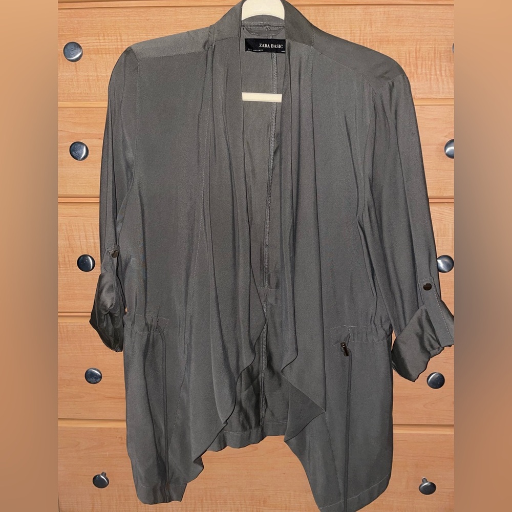 Zara Basic Olive Green Jacket